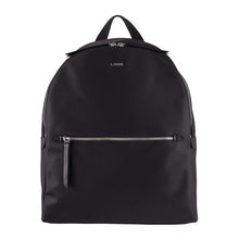 Load image into Gallery viewer, Front panel view of the black backpack.