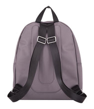 Load image into Gallery viewer, Back panel view of the gray backpack.