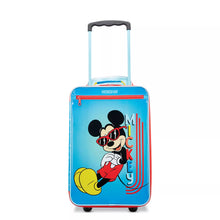 Load image into Gallery viewer, Front view of the suitcase with the handle pulled up.
Placed on a white background.