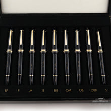 Load image into Gallery viewer, Montblanc Meisterstuck 9 Fountain Pen Tester Nib Selection Set