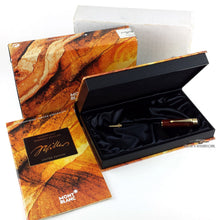 Load image into Gallery viewer, The ballpoint pen arranged with the packaging and certificate on a white background.