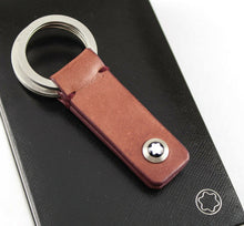 Load image into Gallery viewer, Montblanc Leather Key Fob 2-Split Key Ring - Display Model