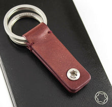 Load image into Gallery viewer, Montblanc Leather Key Fob 2-Split Key Ring - Display Model