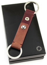 Load image into Gallery viewer, Montblanc Leather Key Fob 2-Split Key Ring - Display Model