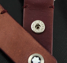 Load image into Gallery viewer, Montblanc Leather Key Fob 2-Split Key Ring - Display Model