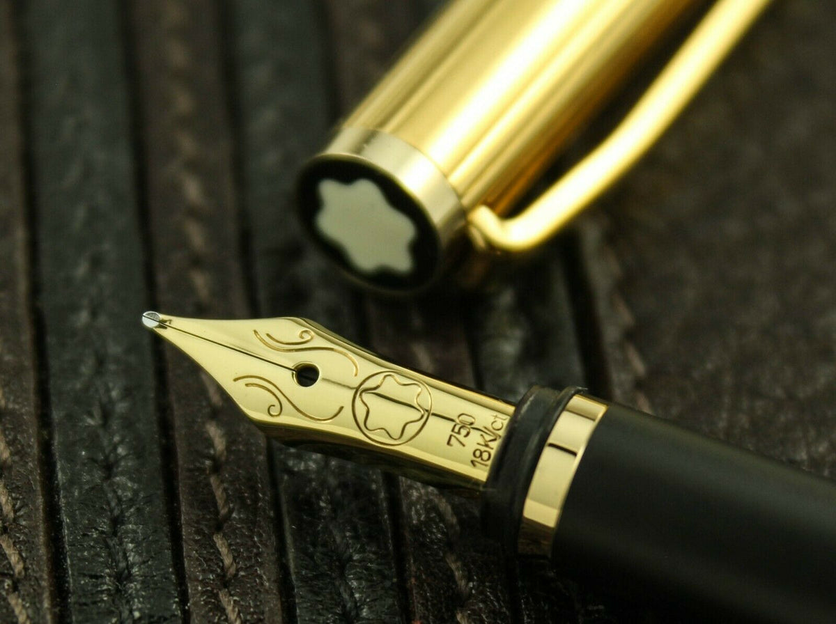 Montblanc Noblesse Gold Plated Fountain Pen Vintage Airline Intl