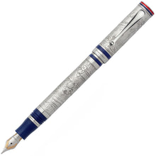 Load image into Gallery viewer, Front view of the fountain pen with the cap posted.