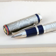 Load image into Gallery viewer, Close up to the rollerball grip section and cap.
