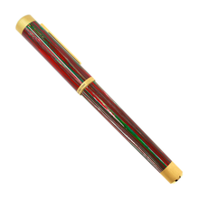 Load image into Gallery viewer, Back view of the fountain pen with the cap on.