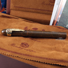 Load image into Gallery viewer, Montegrappa Limited Edition Solid Gold Cigar Fountain Pen, Capped