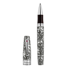 Load image into Gallery viewer, Montegrappa - Skulls and Roses - Open Rollerball Pen