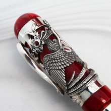 Load image into Gallery viewer, Montegrappa Eternal Bird LE Silver FP & Matching #13 Inkwell + Media Kit