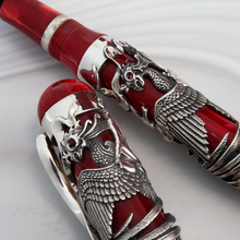 Load image into Gallery viewer, Montegrappa Eternal Bird LE Silver FP & Matching #13 Inkwell + Media Kit