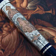 Load image into Gallery viewer, Montegrappa Vatican 2000 Papal Pen Special Limited Ed. Silver Fountain Pen