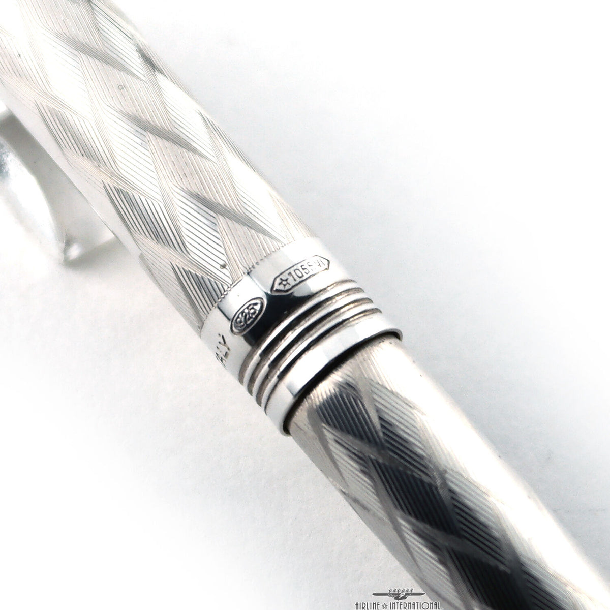 277◆Montegrappaボールペン&シャープペン純銀製925 ヴィンテージ Montegrappa Sterling Heritage Ballpoint | Airline International