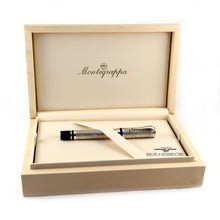 Load image into Gallery viewer, Montegrappa 1849 E-W "California Gold Rush" Silver Fountain Pen