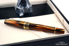 Load image into Gallery viewer, Montegrappa 18k Yellow-Gold Turtle Brown Extra 1930 Fountain Pen - M