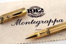 Load image into Gallery viewer, Montegrappa Reminiscence Etched 925 Vermeil Rollerball - RARE!