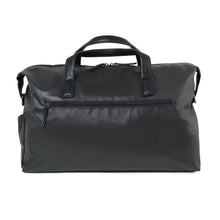 Load image into Gallery viewer, Back panel view of the duffle bag, featuring a zipper-closing pocket.