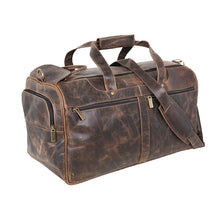 Load image into Gallery viewer, DAYTREKR DISTRESSED LEATHER CARRY-ON DUFFEL