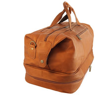 Load image into Gallery viewer, DayTrekr Leather Drop-Bottom Duffel