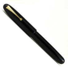Load image into Gallery viewer, Front view of the black fountain pen on a white background.