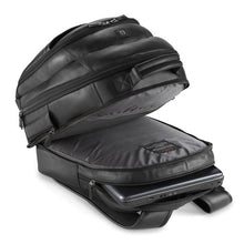 Load image into Gallery viewer, Interior view of the backpack, featuring the Express Scan and laptop compartments.
