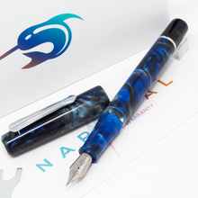 Load image into Gallery viewer, Narwhal Schulkill Marlin Blue Fountain Pen