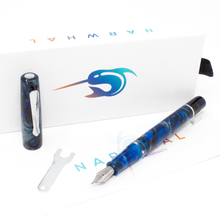 Load image into Gallery viewer, Narwhal Schulkill Marlin Blue Fountain Pen