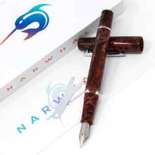 Load image into Gallery viewer, Narwhal Schuylkill Fountain Pen Series in Rockfish Red