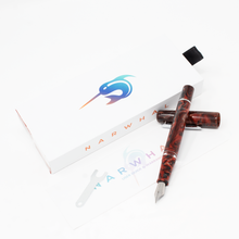 Load image into Gallery viewer, Narwhal Schuylkill Fountain Pen Series in Rockfish Red
