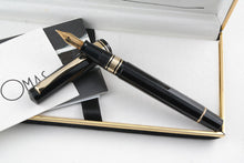 Load image into Gallery viewer, Omas Extra Black Dama Fountain Pen Cir. late 1980s early 1990s - 18k Gold F Nib