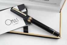 Load image into Gallery viewer, Omas Extra Black Dama Fountain Pen Cir. late 1980s early 1990s - 18k Gold F Nib