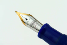 Load image into Gallery viewer, Close up to the two-toned engraved fountain pen nib.