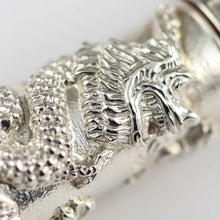 Load image into Gallery viewer, Close up to the intricate dragon engraved on the pen barrel.