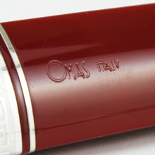 Load image into Gallery viewer, Omas 360 Cranberry Fountain Pen - 18kt Gold White Gold Nib/Rhodium Trim - B