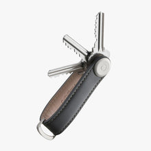 Load image into Gallery viewer, Black key organizer with three sample keys attached in it.