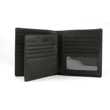 Load image into Gallery viewer, Interior view of the black wallet.