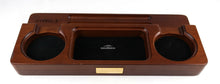 Load image into Gallery viewer, Top view o the desk set with an engraveable plate.