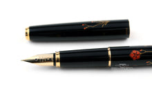 Load image into Gallery viewer, Pilot Vintage Nippon Art Flower Hiramaki-e Fountain Pen, Uncapped