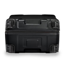 Load image into Gallery viewer, Briggs & Riley Torq Large Hard Shell Spinner Luggage - Black
Image of Bottom View with 4 dual-caster spinner wheels. 
Dimensions: 30.5"H x 20"W x 12.5"D
Weight:         10.5 lbs.