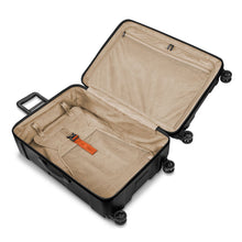 Load image into Gallery viewer, Briggs & Riley Torq Large Hard Shell Spinner Luggage - Black
Image of Divided Interior View, one side with zip closure and the other side with cinch down garment panels to compress your clothing and resist wrinkles.
Dimensions: 30.5"H x 20"W x 12.5"D
Weight:         10.5 lbs.