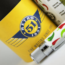 Load image into Gallery viewer, Airline International's Retro 51 White Hot Chili Pepper Rollerball - Glow in the Dark - Close Up