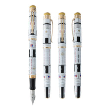 Load image into Gallery viewer, Posted, side, and front views of the Apollo fountain pen.