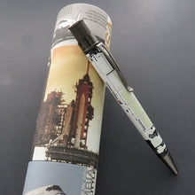 Load image into Gallery viewer, Side view of the pen leaning on the gift tube.