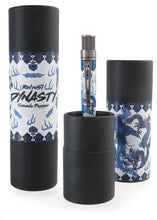 Load image into Gallery viewer, Front view of the Dynasty pen with two matching gift tubes.