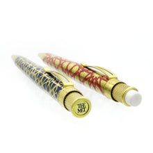 Load image into Gallery viewer, Angled top views of the Geometric pen and pencil set.