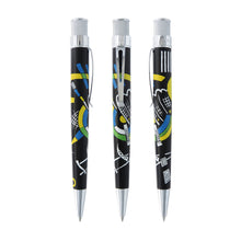 Load image into Gallery viewer, Front and side views of the black Kandinsky pen on a white background.