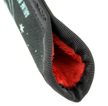 Load image into Gallery viewer, Interior view of the red lining on the pen sleeve.