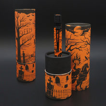 Load image into Gallery viewer, The Sleepy Hollow pen arranged with two matching gift tubes on a dark gray background.